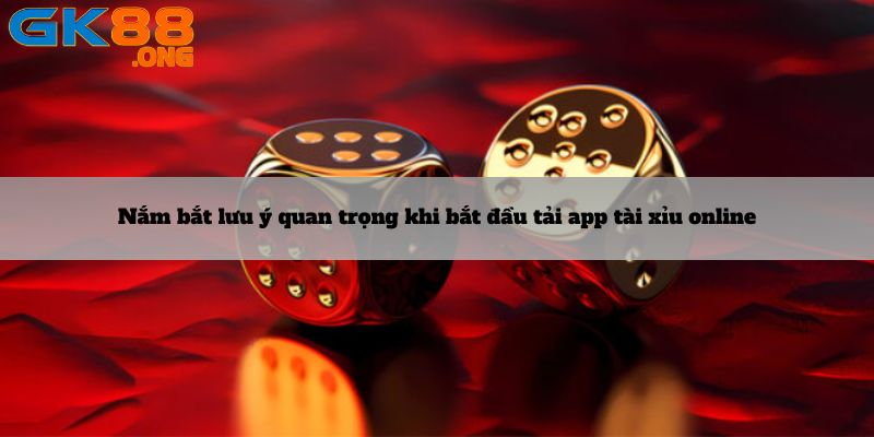 Nắm bắt lưu ý quan trọng khi bắt đầu tải app tài xỉu online